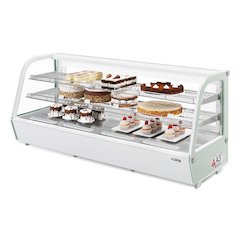 60 in. Countertop Bakery Display Refrigerator in White, 8 cu. ft.