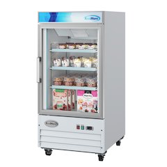 26 in. 1-Door Commercial Display Merchandiser Freezer 9 cu. ft. in White