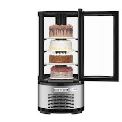 19 in. Circular Refrigerated Countertop Bakery Display Case