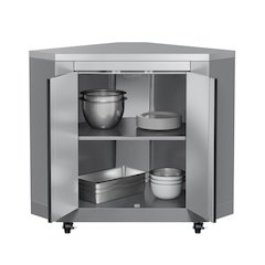 26 in. Stainless-Steel Corner Cabinet for Outdoor Kitchen