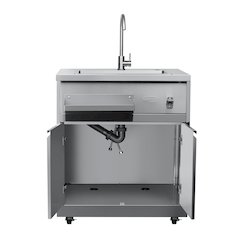 32 in. Sink with Cabinet in Stainless-Steel for Outdoor Kitchen