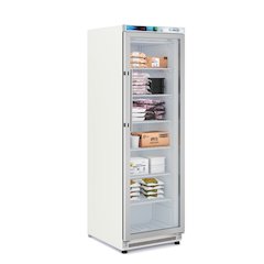 12 Cu. ft. Commercial Freezer with Glass Door in White - Manual Defrost