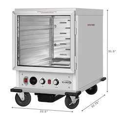33 in. Insulated Half-Size Heated Holding Proofing Cabinet