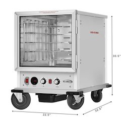 33 in. Half Size Non-Insulated 5-Pan Holding Cabinet