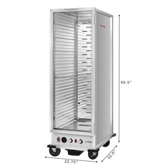 33 in. Non-Insulated Glass Door Heated Holding/Proofing Cabinet