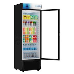 26 in. Commercial Merchandiser Refrigerator with LED Lights, 15 Cu. Ft. in Black