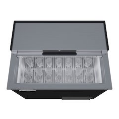 36 in. Commercial Glass Froster in Black Steel, ETL Listed, 9 cu. ft.