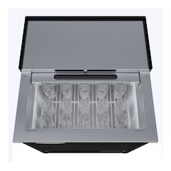 25 in. Commercial Glass Froster in Black Steel, ETL Listed, 5 cu. ft.