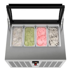 32 in. 4-Pan Countertop Ice Cream Display Freezer
