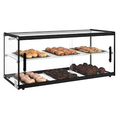 33 in. 2 Tiered Pastry Display Case