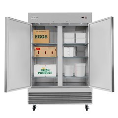 54 in. Two-Door Reach-In Refrigerator - 47 Cu Ft.
