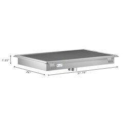 24" x 36" Stainless Steel Floor Trough Drain, 14-Gauge