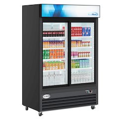 53 in. Two-Door Merchandiser Refrigerator - 45 Cu Ft.