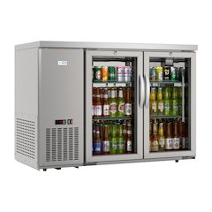 47 in. Two Glass Door Back Bar Cooler Refrigerator