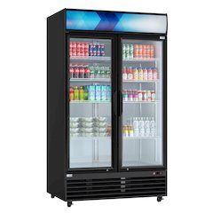 45 in. Two Glass Door Merchandiser Refrigerator - 35 Cu. Ft.