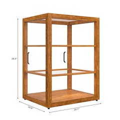 21 In. Artisan Upright Light Wooden Bakery Display Case 3.5 Cu. ft.
