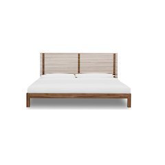 Tanner Solid Ash Panel Bed in Roux