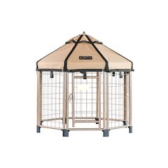 3 ft. Pet Gazebo w/Earth Taupe Canopy