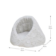 Rose Cradle Cat Bed, White