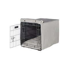 Crate Cover Bed For Dogs in Aspen Fabric Finish Size - LRG