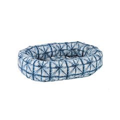 Donut Bed For Dogs in Shibori Fabric Finish Size - XL