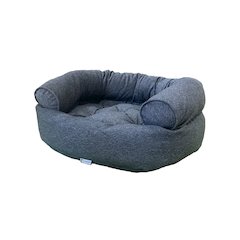 Double DonutBed For Dogs in River Fabric Finish Size - LRG