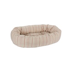 Donut Bed For Dogs in Sanibel Stripe Fabric Finish Size - MED