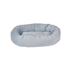 Donut Bed For Dogs in Powder Blue Fabric Finish Size - XS