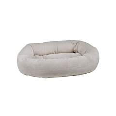 Donut Bed For Dogs in Aspen Fabric Finish Size - MED