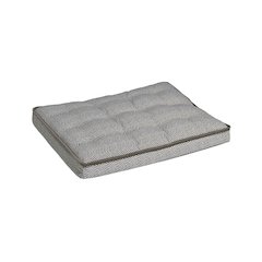 Luxury Crate Mattress For Dogs in Taupe Herringbone Fabric Finish Size - MED