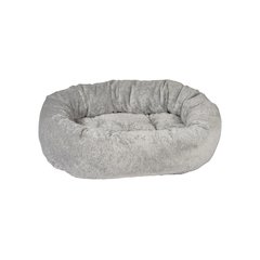 Donut Bed For Dogs in Grey Goose Fabric Finish Size - XXL