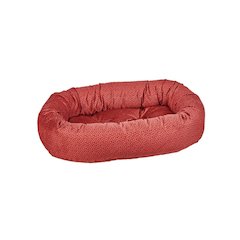 Donut Bed For Dogs in Cherry Bones Fabric Finish Size - XS