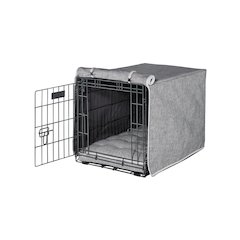 Crate Cover Bed For Dogs in Allumina Fabric Finish Size - LRG
