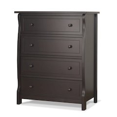 Sorelle Princeton Elite 4 Drawer Dresser,Espresso Color