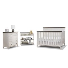 Sorelle Farmhouse Room in a Box,Chocolate and White Color