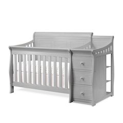 Sorelle Princeton Elite Panel Crib & Changer,Weathered Gray Color