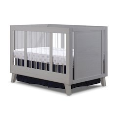 Sorelle Uptown Acrylic Crib,Weathered Gray Color