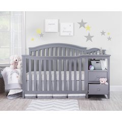 Sorelle Berkley Crib & Changer,Gray Color