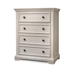 Sorelle Portofino 4 Drawer Dresser,Brushed Ivory Color
