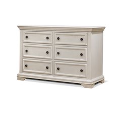 Sorelle Portofino Double Dresser,Brushed Ivory Color