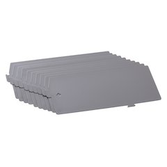 Hirsh Lateral Divider Kit, 10-pack, Platinum Gray