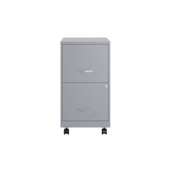 Space Solutions 18" Deep 2 Drawer Vertical File Cabinet, Platinum