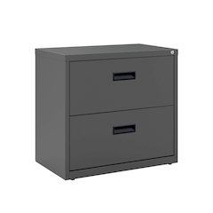 Hirsh 30 inch Wide 2 Drawer Lateral File Cabinet for Home or Office, Charcoal