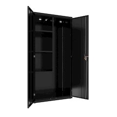 Hirsh Janitorial Cabinet, 18"D x 36"W x 72"H, Black