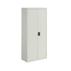 Hirsh Welded Steel Storage Cabinet with 4 Shelves, 15"Dx30"Wx66"H, Light Gray