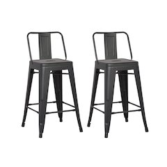 Modern Light Weight Rustic Vintage Costal Metal Barstools