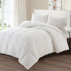 Luxury Goose Down Medium Warmth Comforter, Twin (68" x 88")