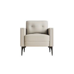 Contemporary Arm Chair, Beige