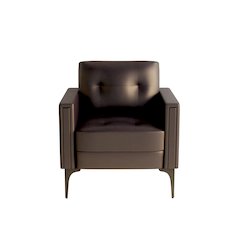 Contemporary Arm Chair, Brown