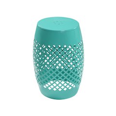Outdoor Lace Cut Side Table, Green